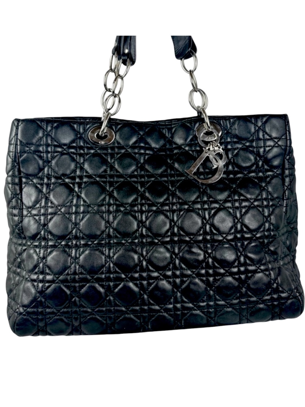 LADY DIOR LEATHER SHOPPER